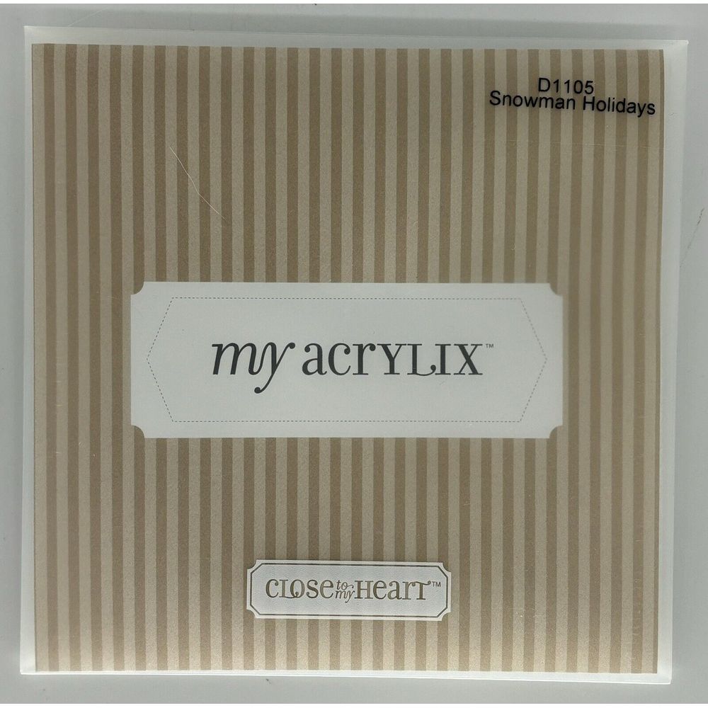 Close to my Heart My Acrylix - Snowman Holidays D1105‎ NEW